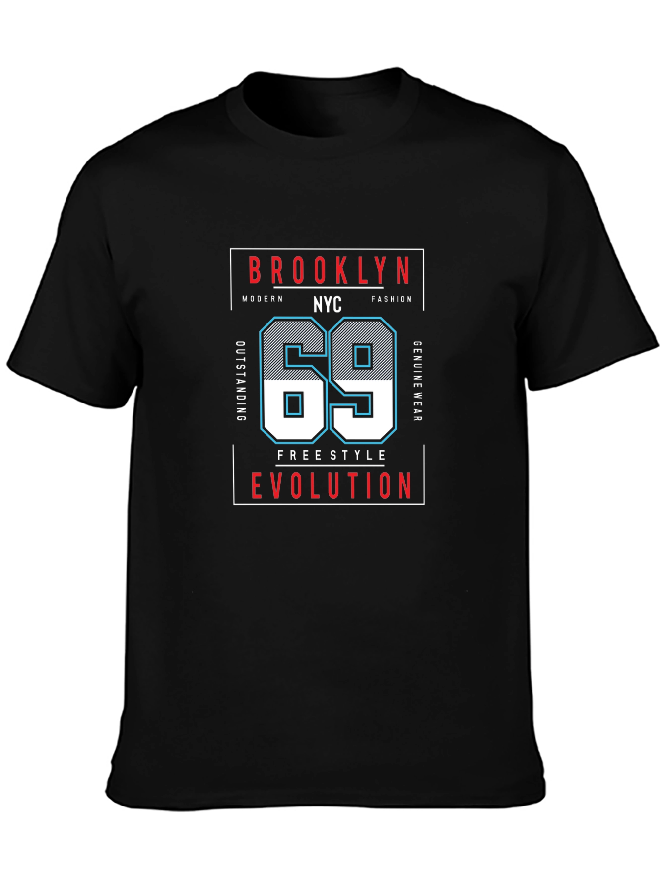 Brooklyn NYC 69 Graphic T-Shirt - Modern Fashion Tee