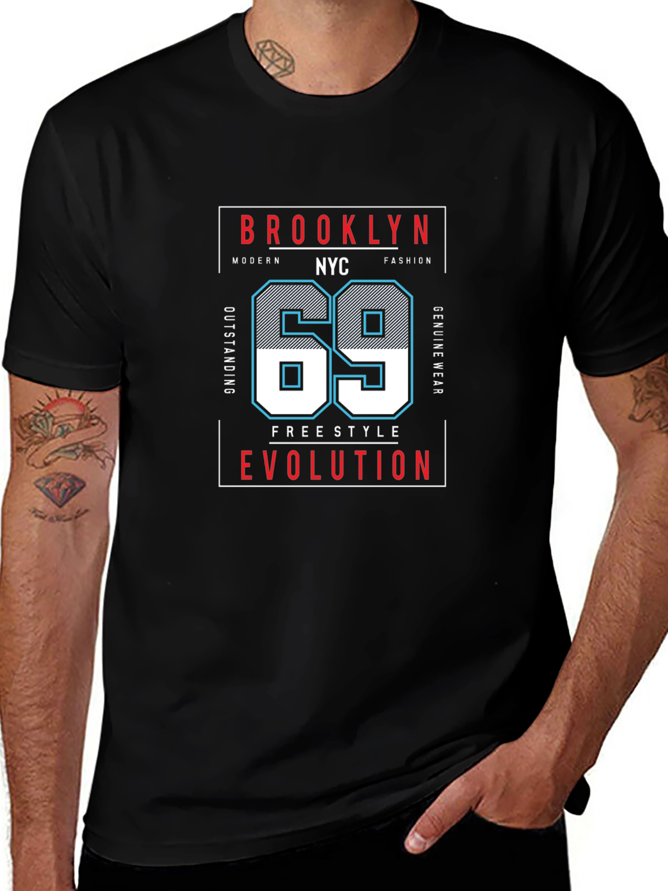 Brooklyn NYC 69 Graphic T-Shirt - Modern Fashion Tee