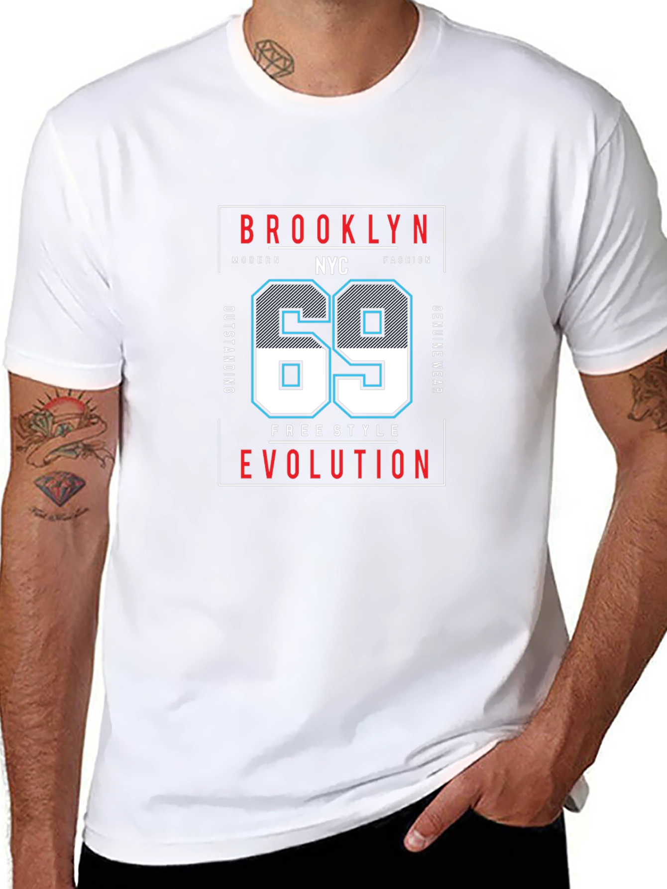 Brooklyn NYC 69 Graphic T-Shirt - Modern Fashion Tee