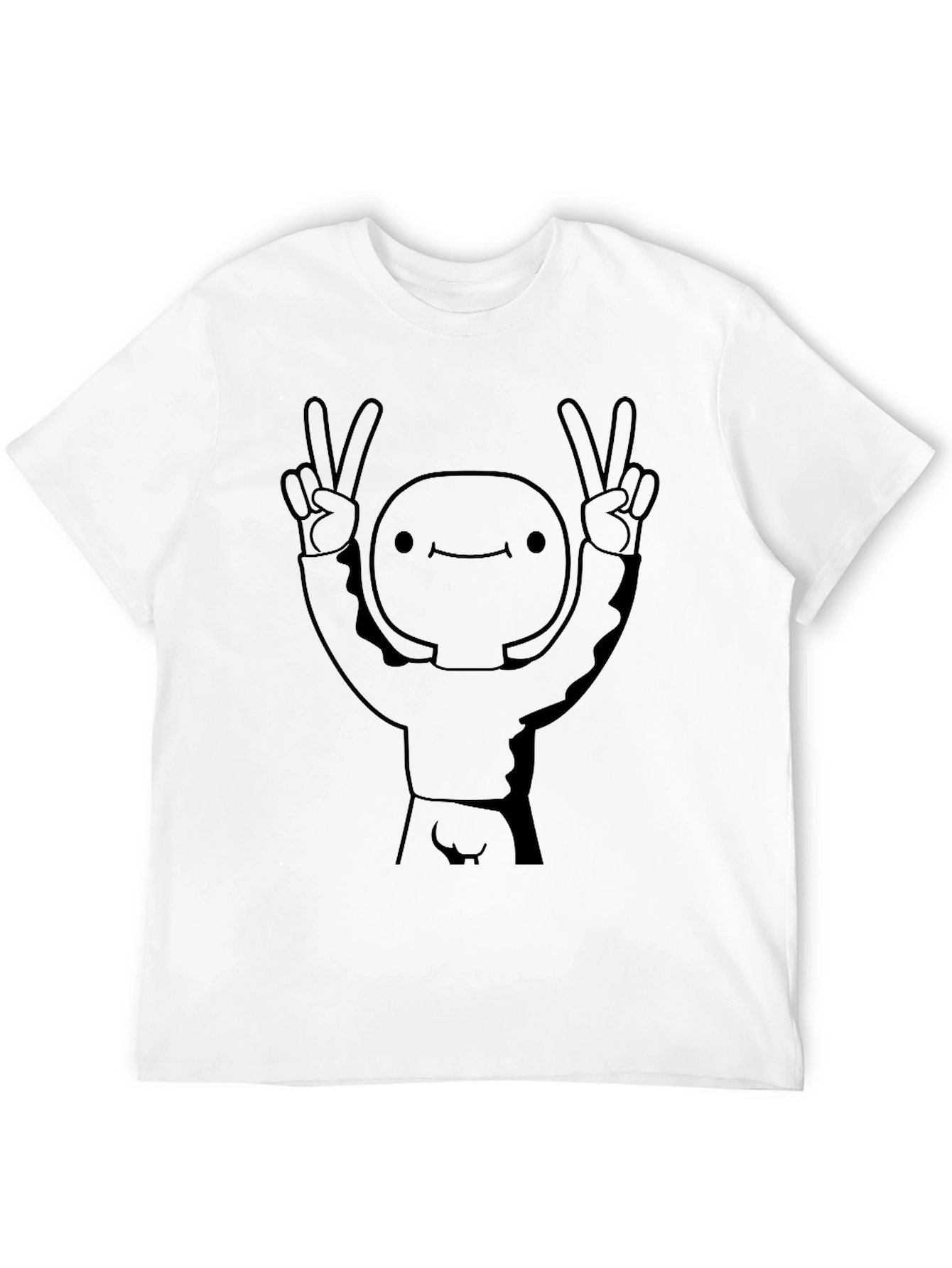 Peace Dude Graphic Black T-Shirt