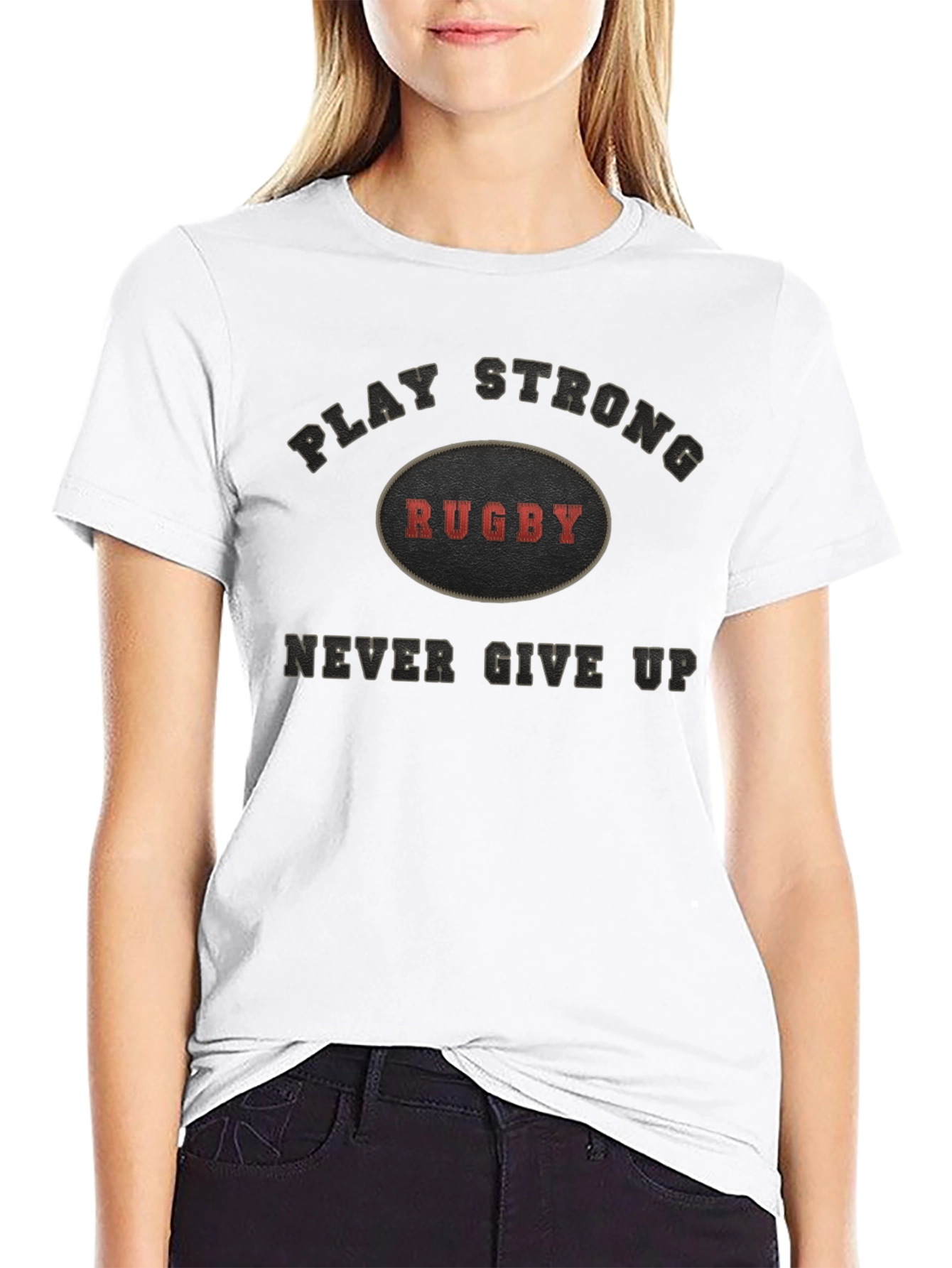 Play Strong Rugby Graphic T-Shirt