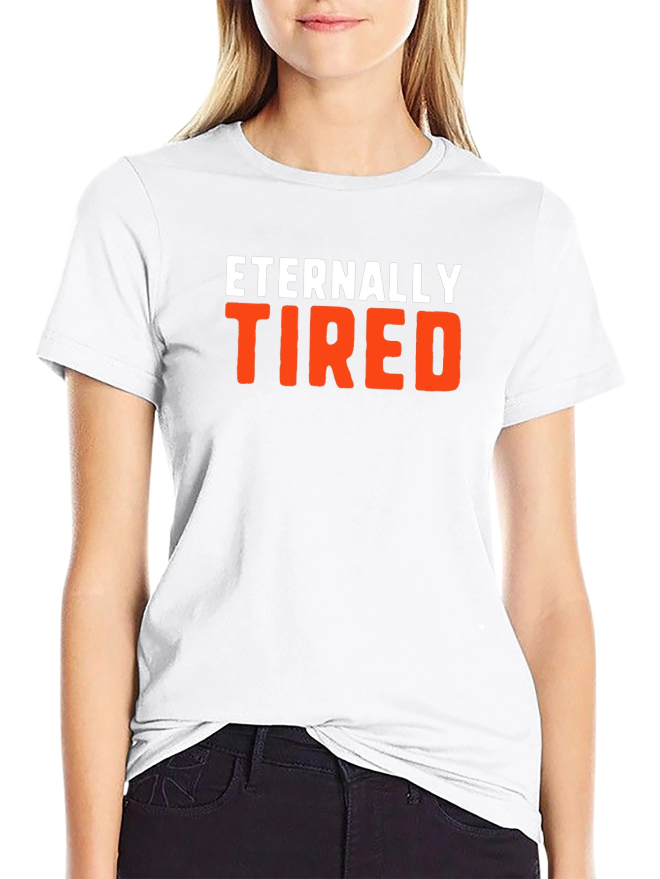 Eternally Tired Graphic Tee - Comfortable Cotton Blend