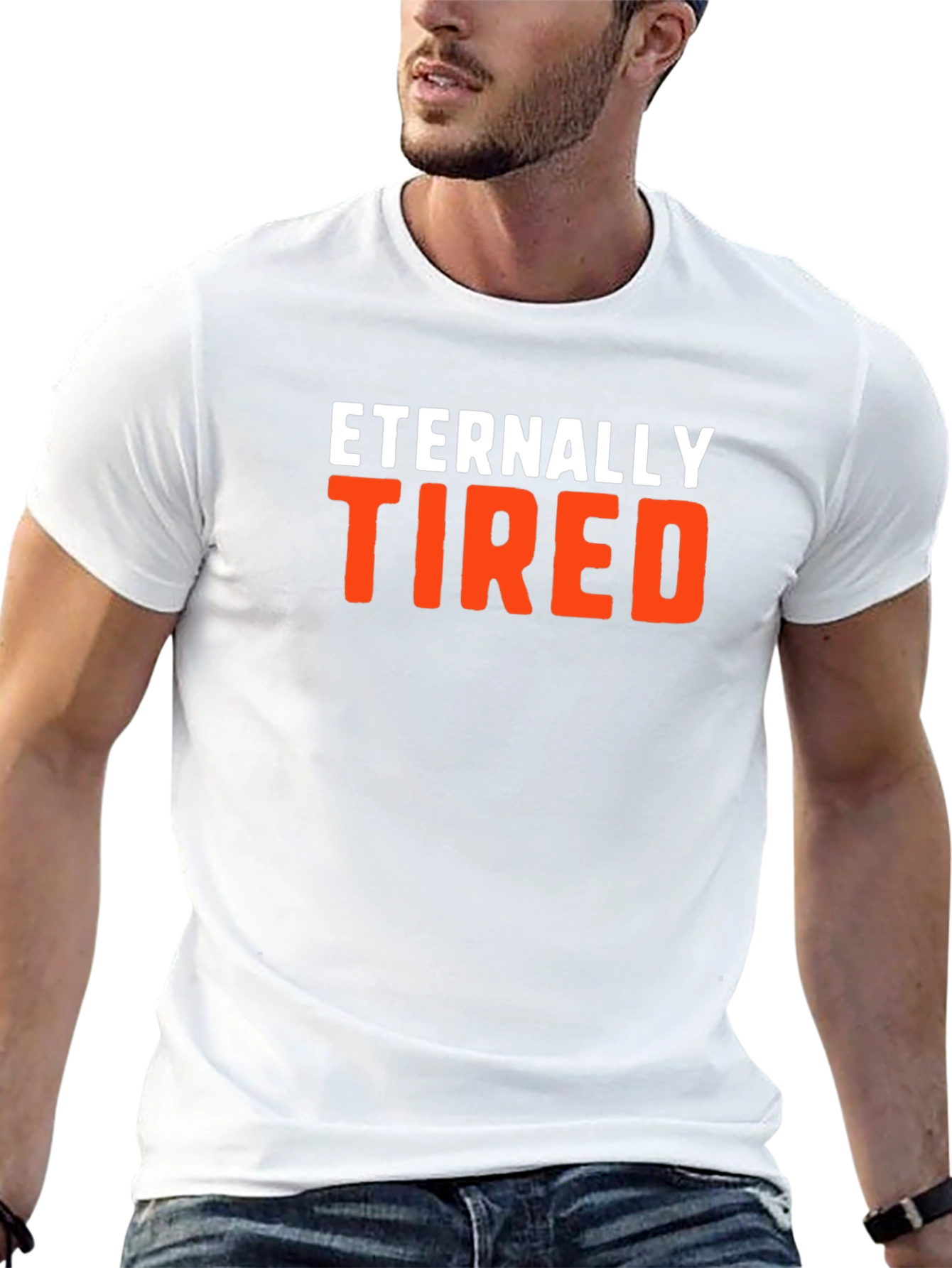 Eternally Tired Graphic Tee - Comfortable Cotton Blend
