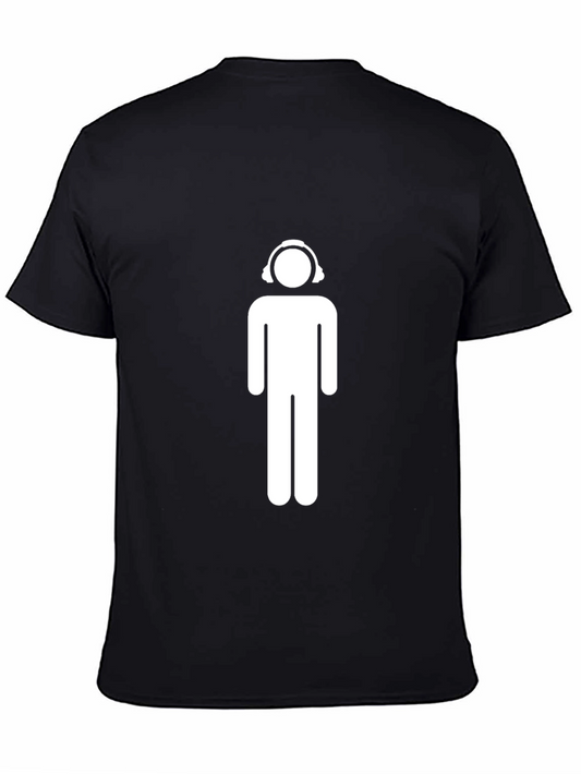 Cool Graphic Tee - Headphone Man Design