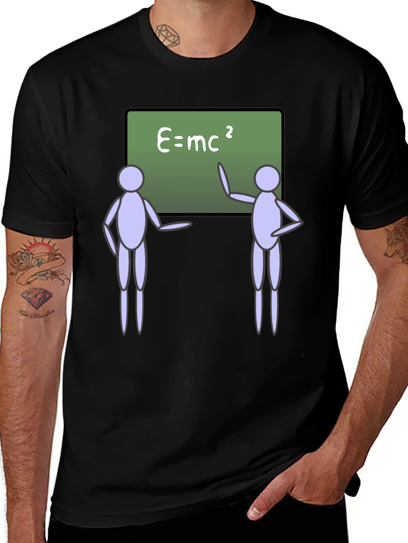 E=mc² Black T-Shirt