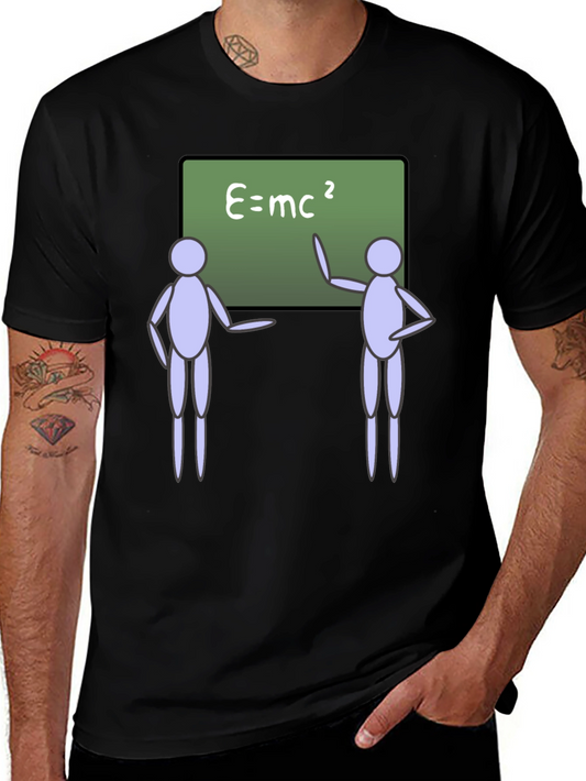 E=mc² Black T-Shirt