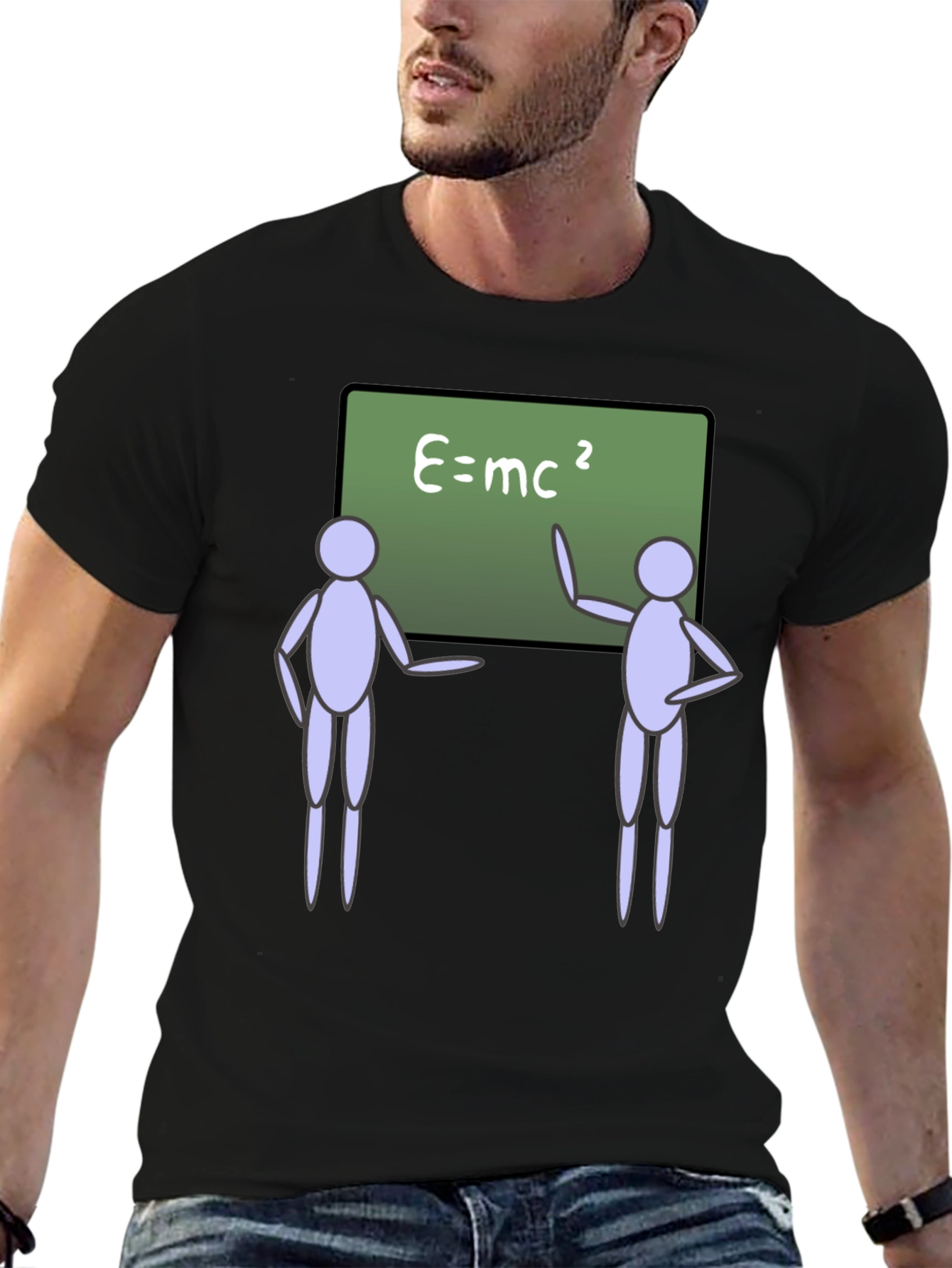 E=mc² Black T-Shirt