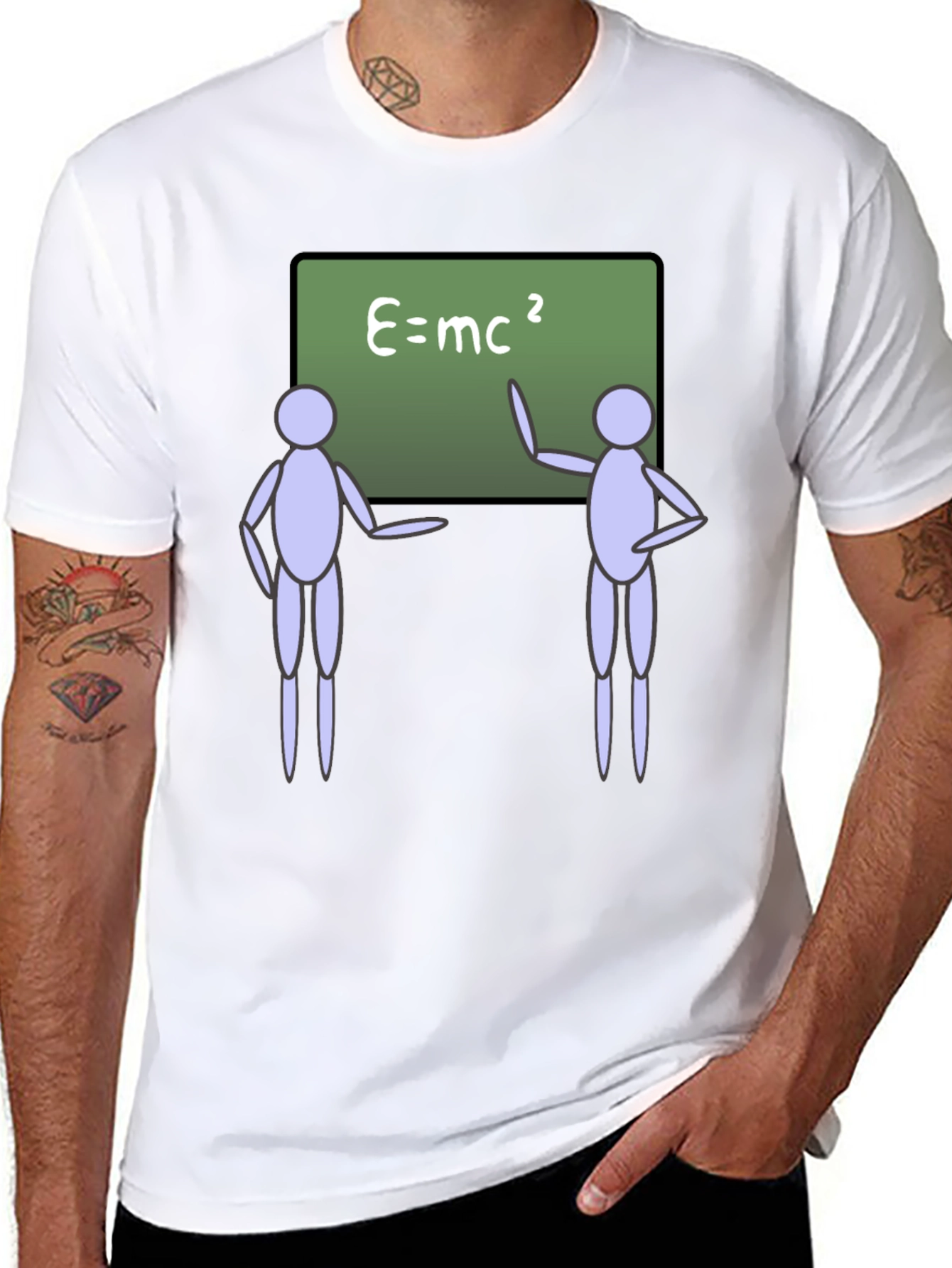 E=mc² Black T-Shirt