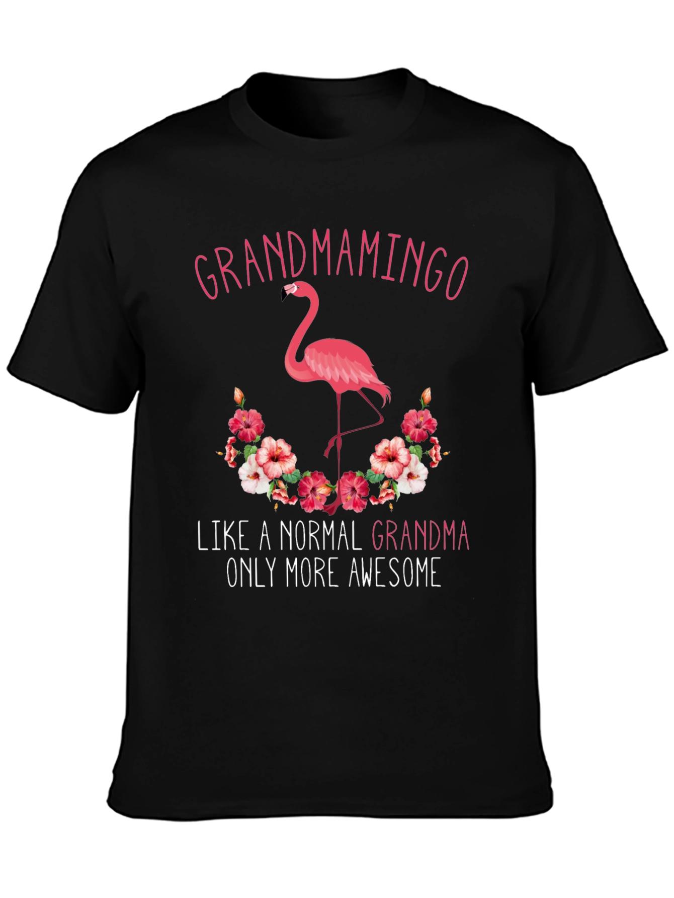 Grandmamingo T-Shirt - Awesome Grandma Flamingo Tee