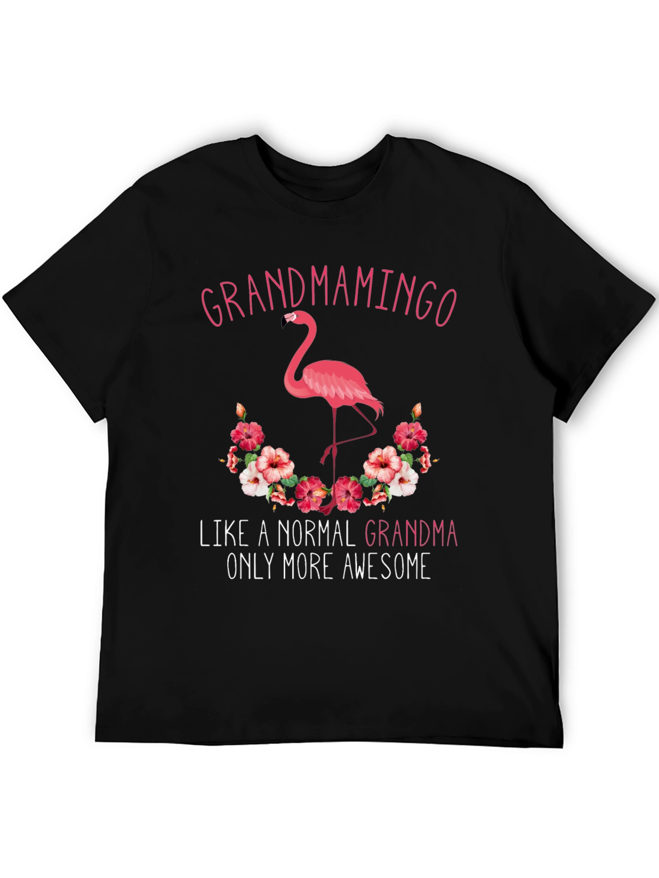 Grandmamingo T-Shirt - Awesome Grandma Flamingo Tee
