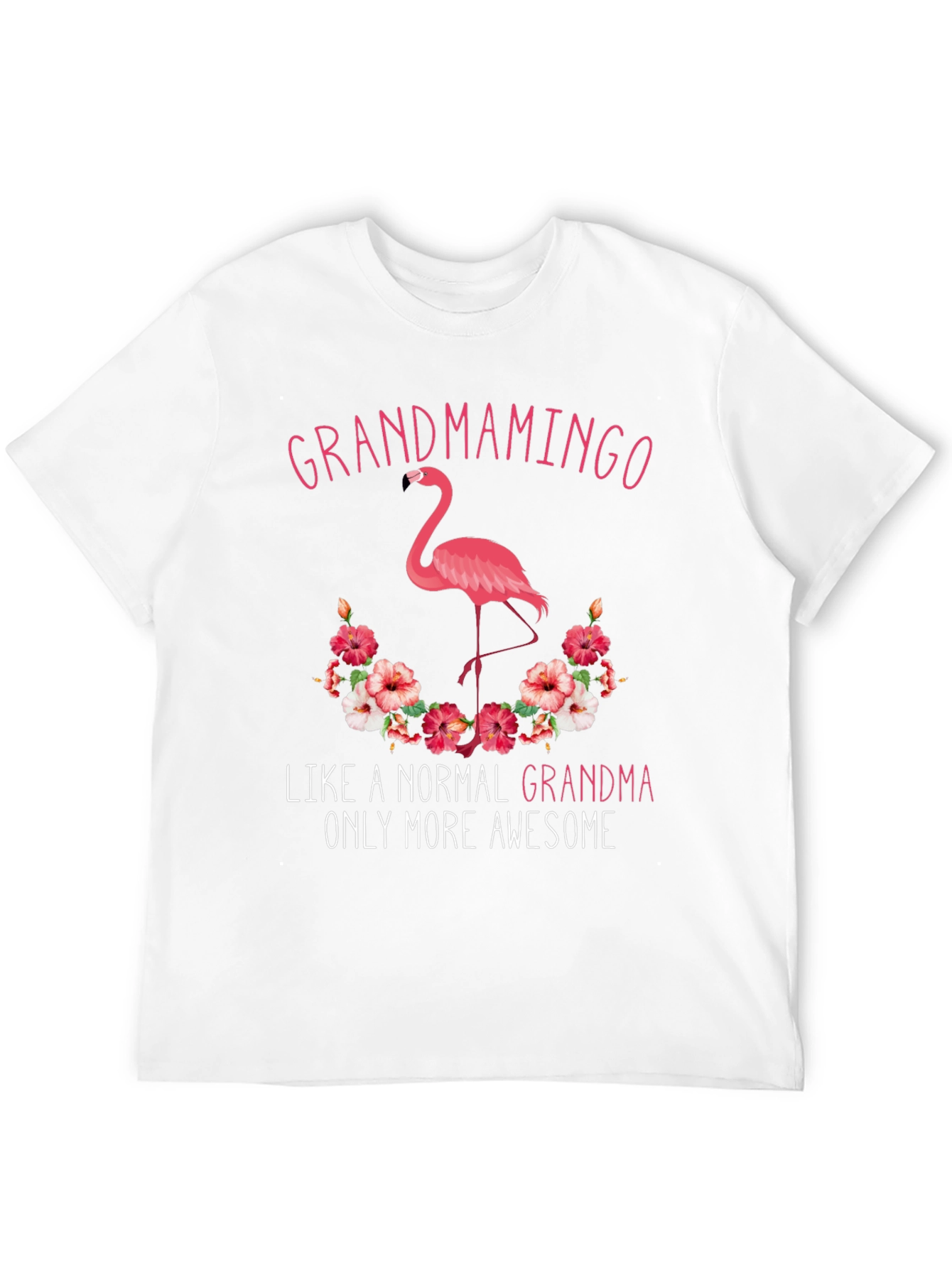 Grandmamingo T-Shirt - Awesome Grandma Flamingo Tee