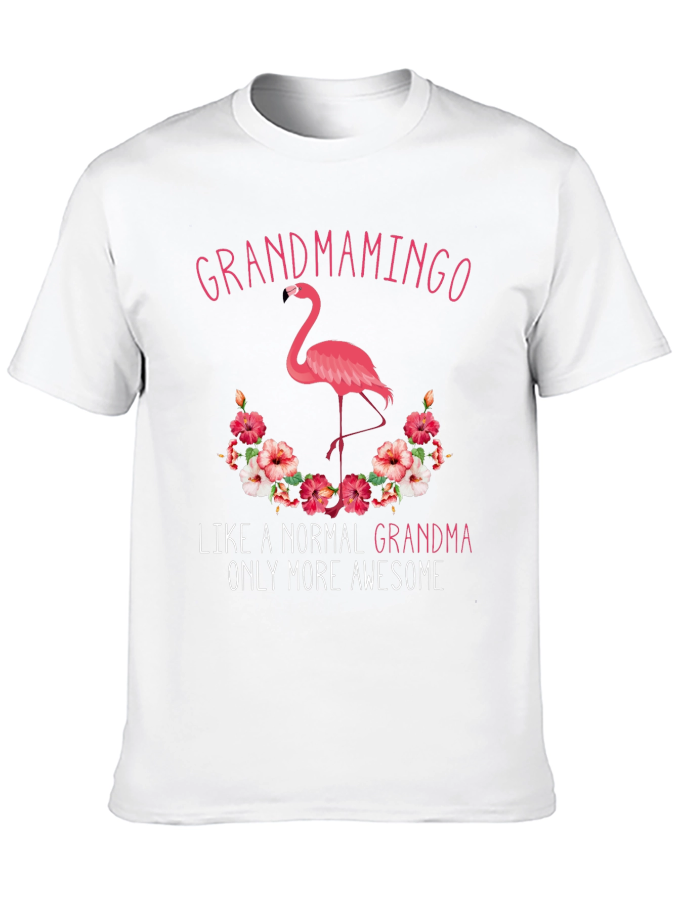 Grandmamingo T-Shirt - Awesome Grandma Flamingo Tee