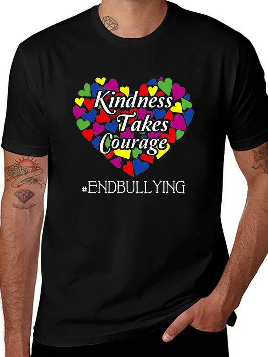 Kindness Takes Courage T-Shirt - End Bullying Awareness