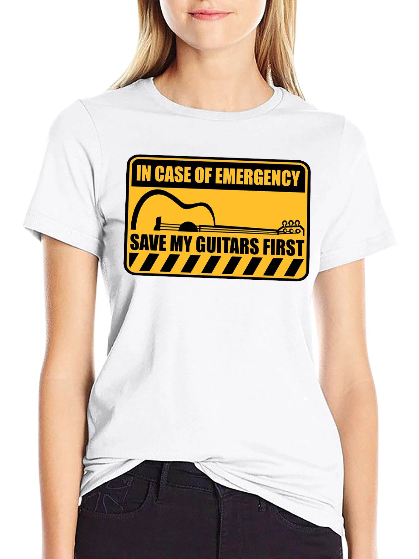Save My Guitars T-Shirt - Musician Emergency Tee