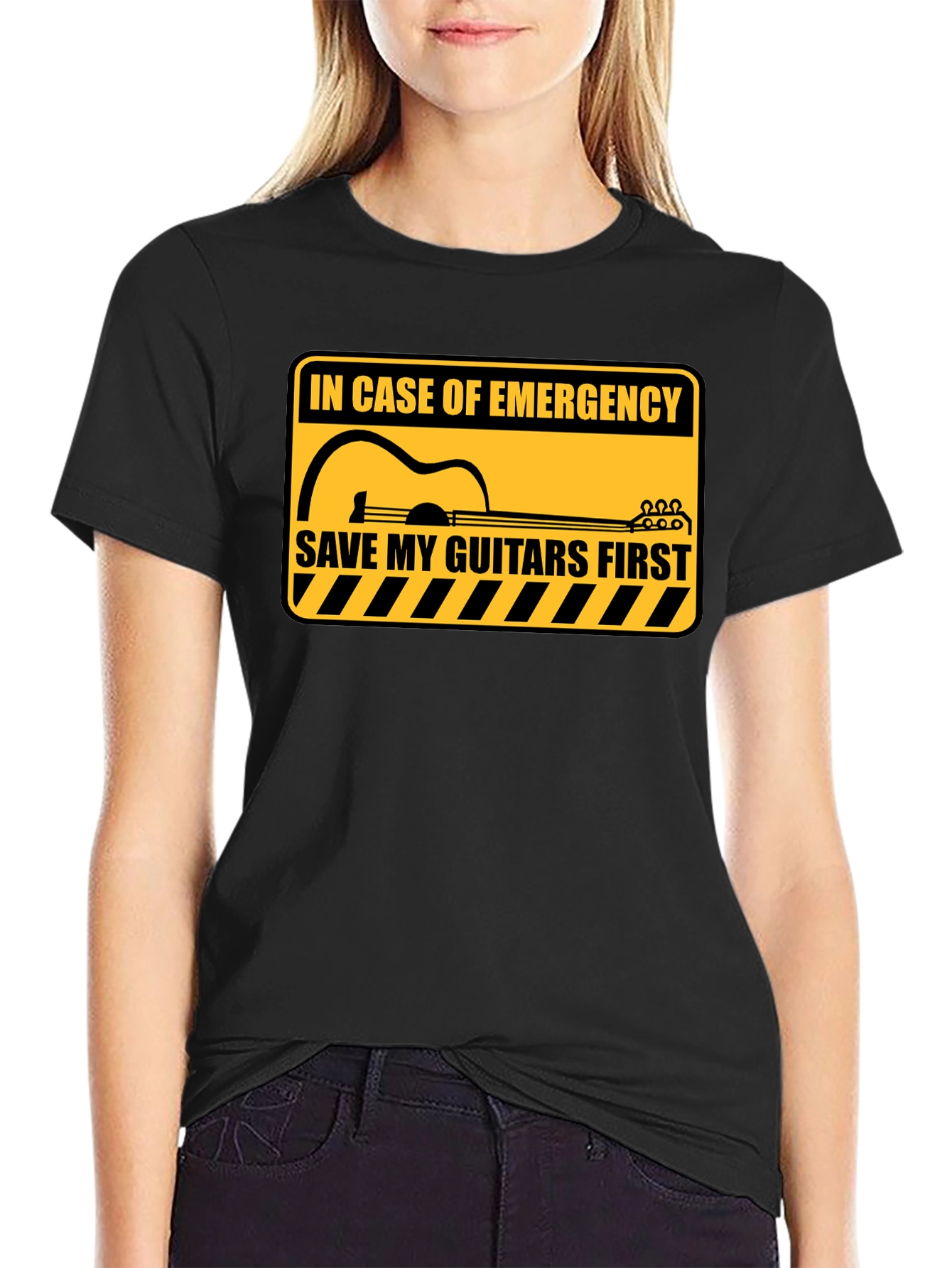 Save My Guitars T-Shirt - Musician Emergency Tee