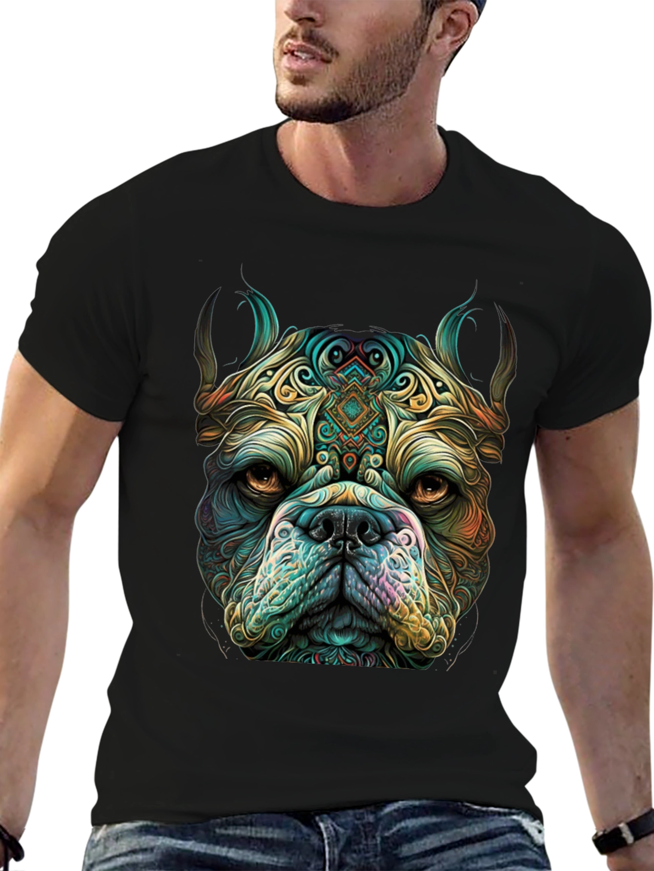 Dog Face Graphic T-Shirt