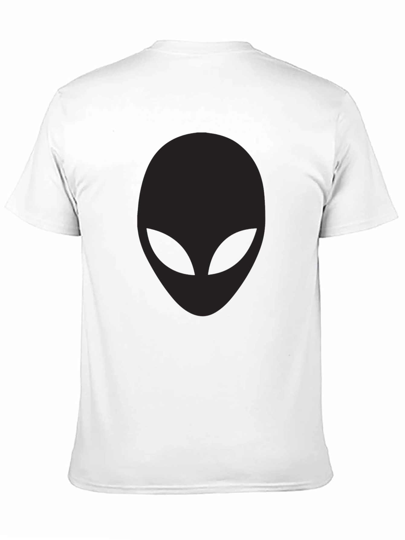 Mens Black Alien Graphic T-Shirt