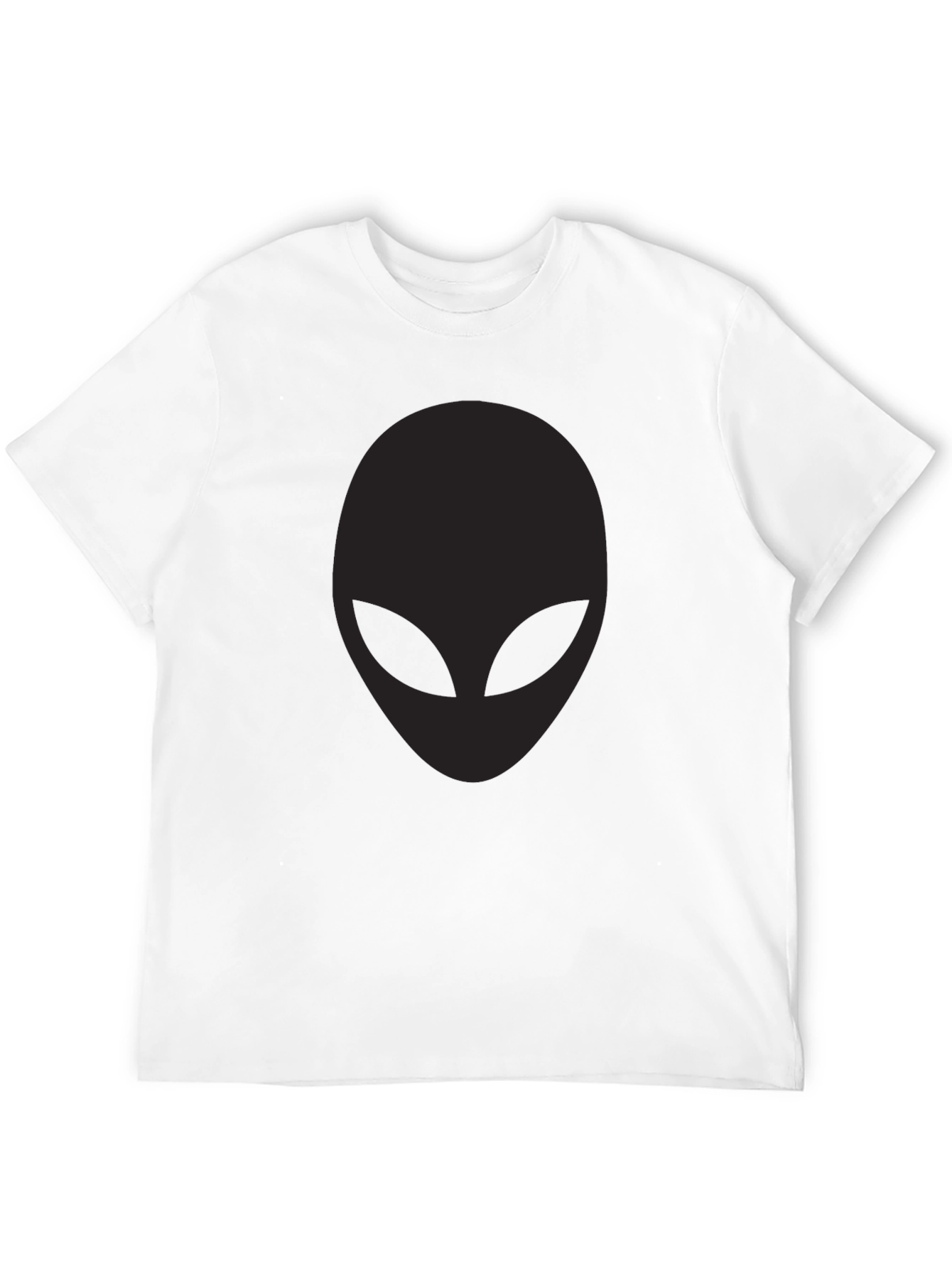 Mens Black Alien Graphic T-Shirt