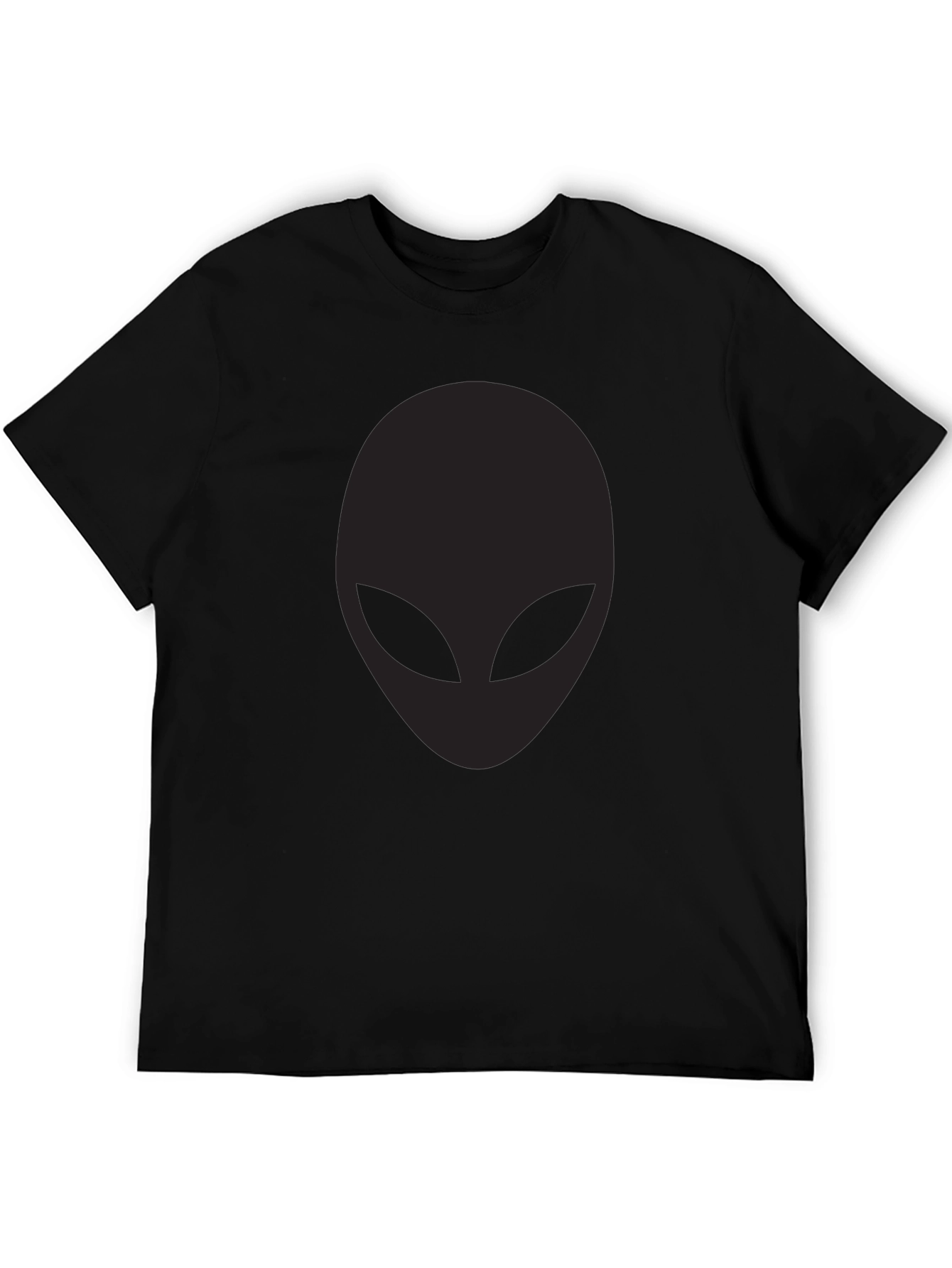 Mens Black Alien Graphic T-Shirt