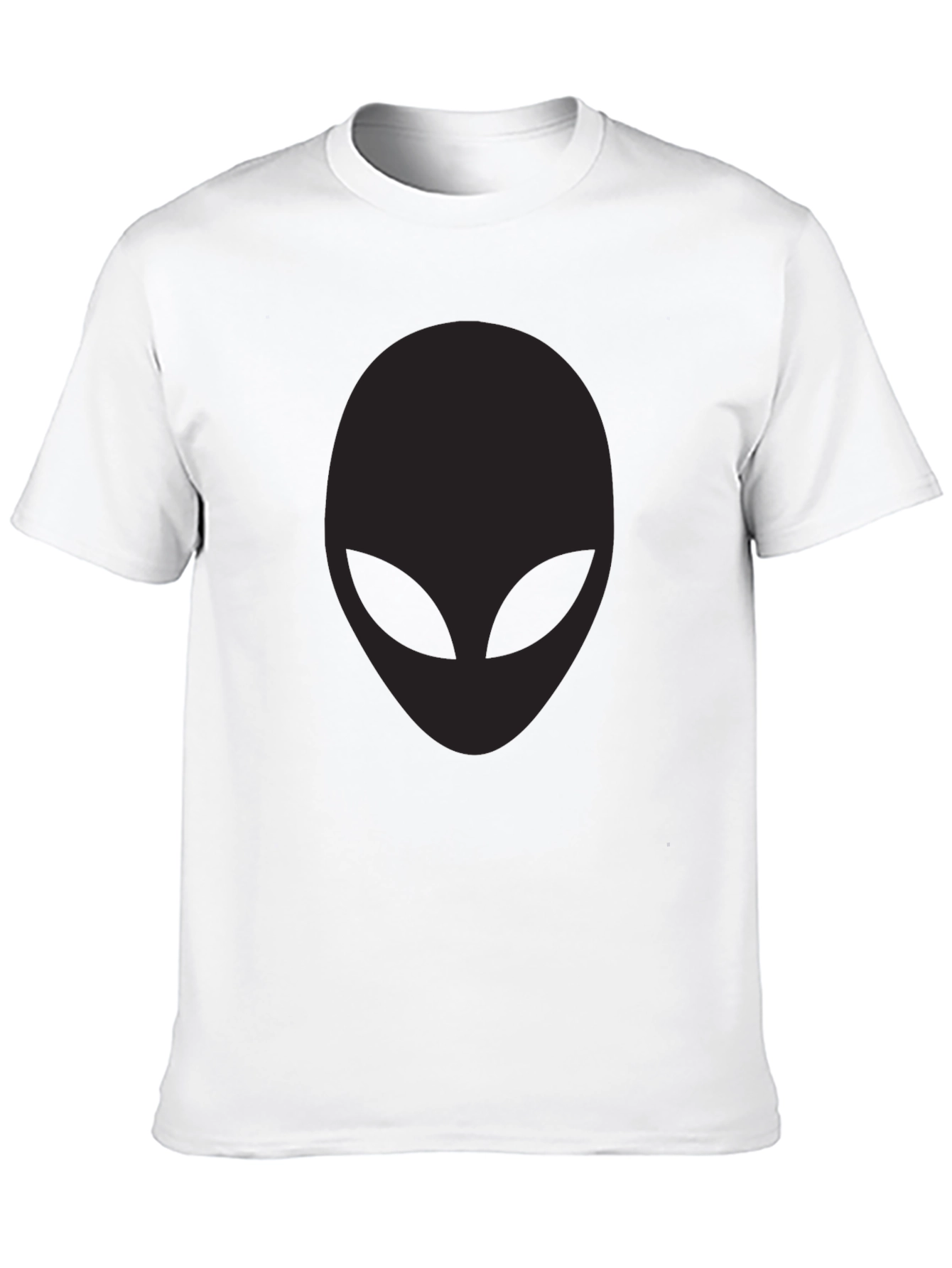 Mens Black Alien Graphic T-Shirt