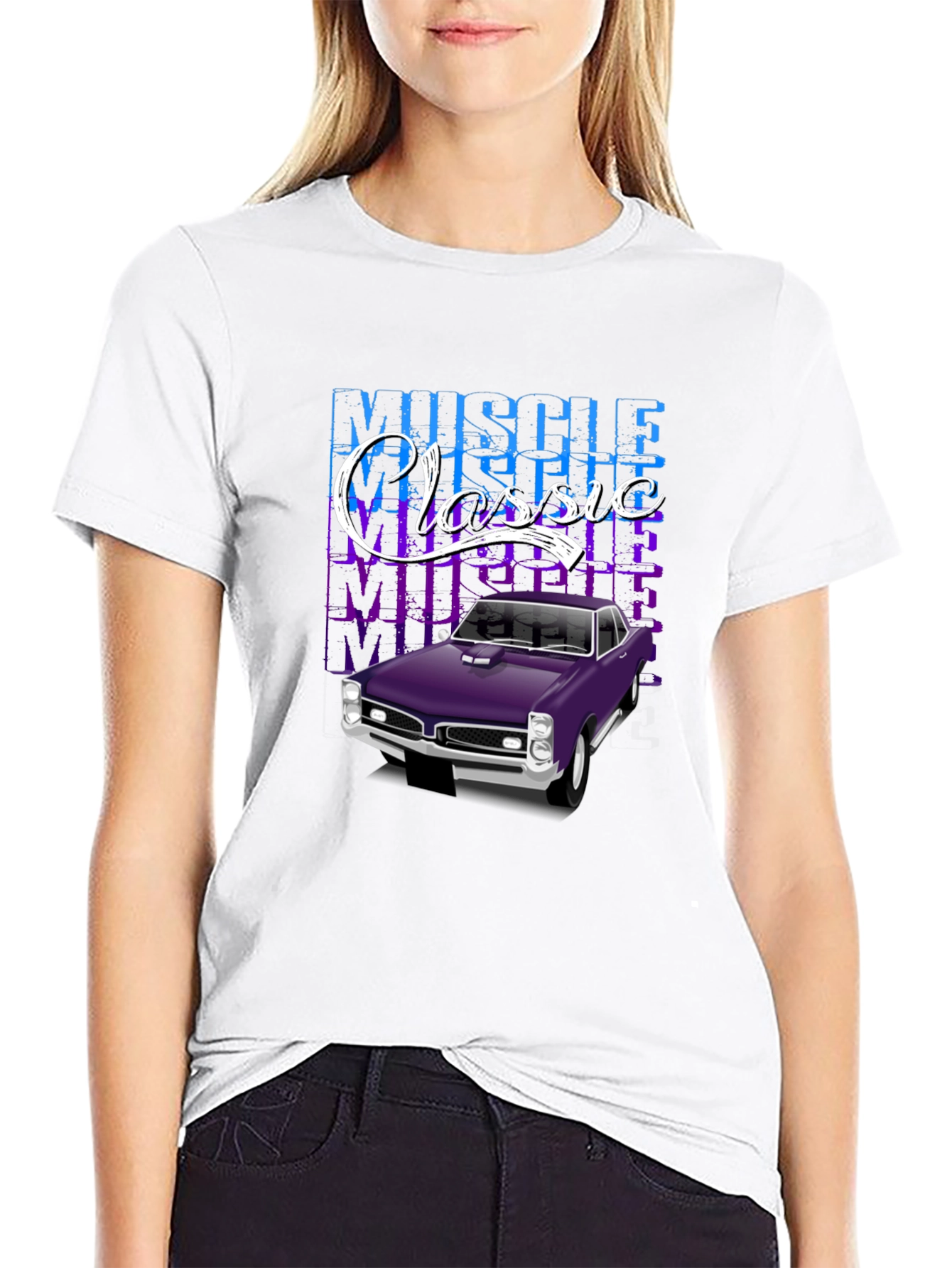 Muscle Classic Car Graphic T-Shirt