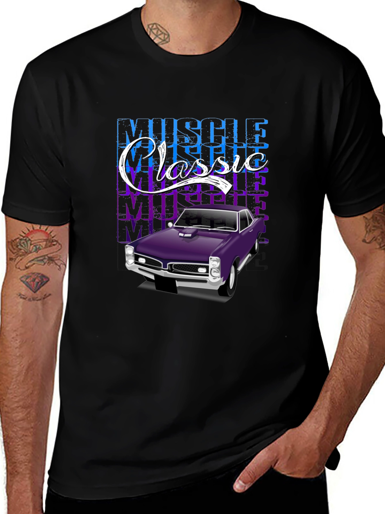 Muscle Classic Car Graphic T-Shirt