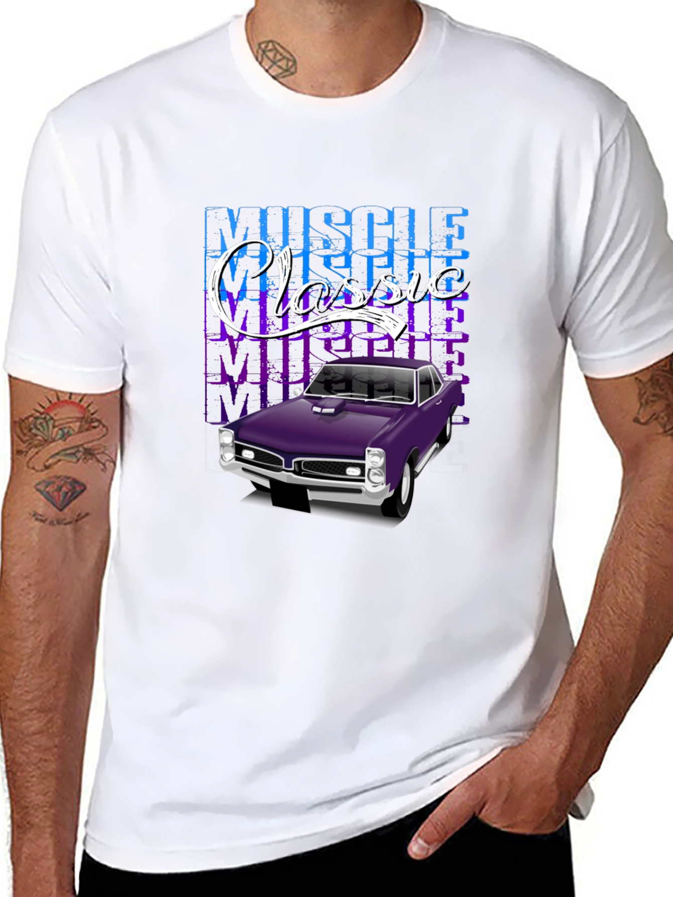 Muscle Classic Car Graphic T-Shirt