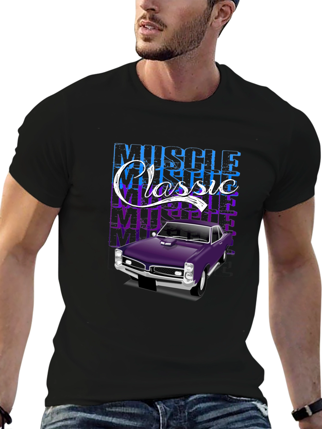 Muscle Classic Car Graphic T-Shirt
