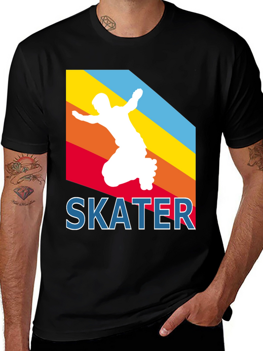 Retro Skater T-Shirt - Vintage Style Skateboarding Tee