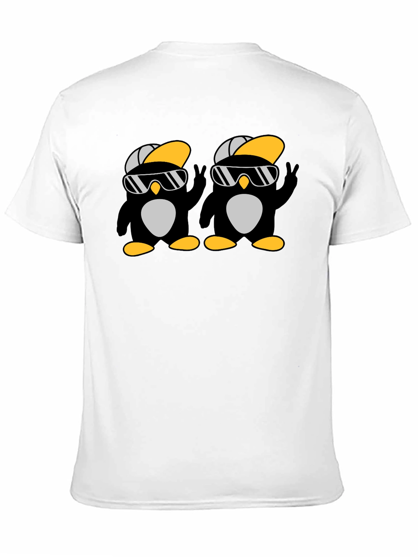 Cool Penguin Duo Black T-Shirt
